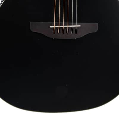 Ovation Celebrity Deluxe E-Acoustic Guitar CDX40-5-G Black Satin (CDX40-5-G) image 6