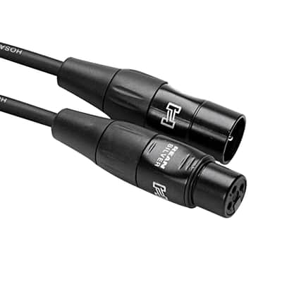 NEW - 2 Pack Hosa Pro Microphone Cable REAN XLR3F to XLR3M, HMIC-025 (25 Feet) Black image 6