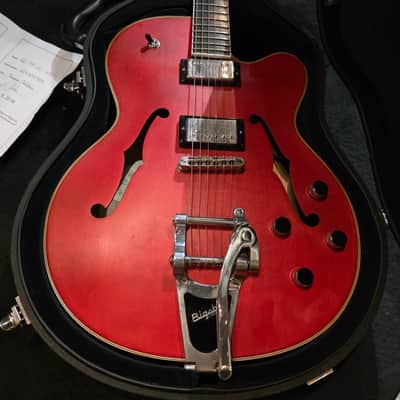 Hofner President Gold Label Custom Shop Cherry Red image 2