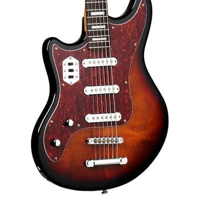 Schecter Vintage Hellcat VI Lefty  3 Tone Sunburst image 1