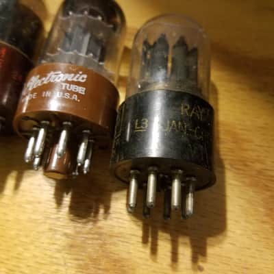 Tung-Sol etc. ONE (1) 6SL7WGT dual triode AT1000 TESTED Vacuum Tube Military 6SL7 JAN rugged premium 1941-1975 image 3