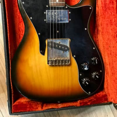 1972 Fender Telecaster Custom with Rosewood Fretboard in Sunburst - RARE combo image 4