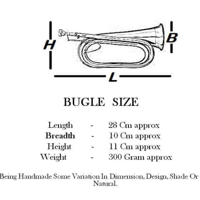 Bugle Antique Look  Copper/Brass Made Classy Gift Items Old School Orchestra Band image 3