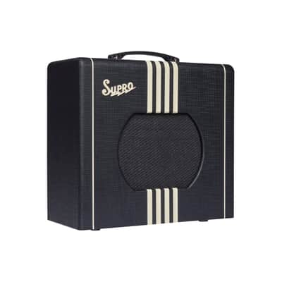 Supro Delta King 10 Combo 5 Watt Guitar Amplifier, Black w/ Black Stripes image 3