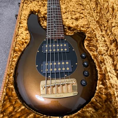 Ernie Ball Music Man Bongo 6 HH 2008 - Limited Edition Sequoia Gold image 1