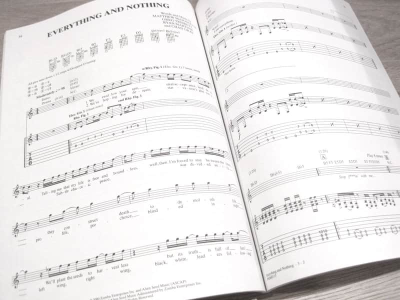 Mudvayne L.D. 50 LD50 Sheet Music Song Book Guitar Tab Tablature