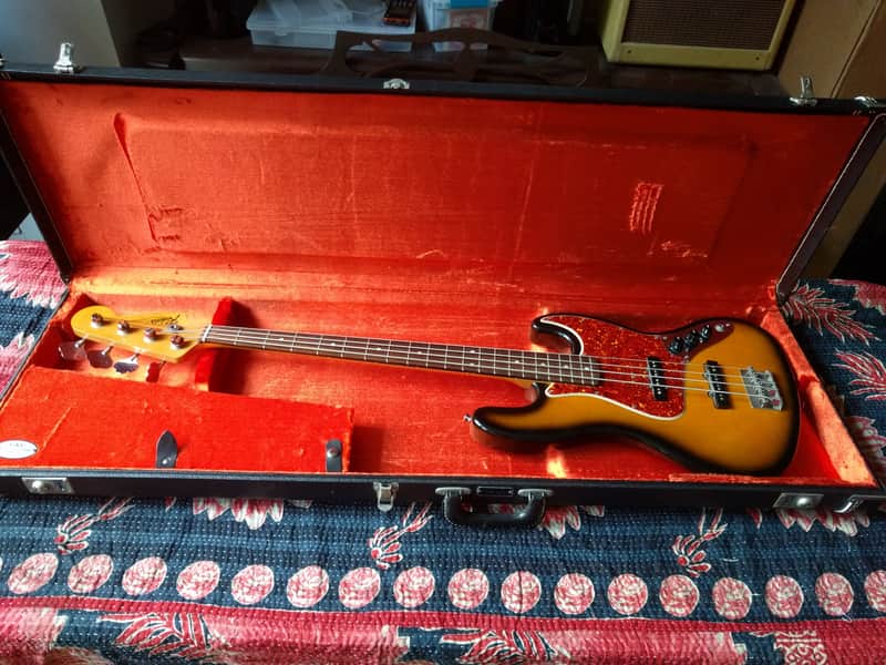 Richie's Guitar Shop Jazz Bass Sunburst made mostly from Allparts Parts. image 1