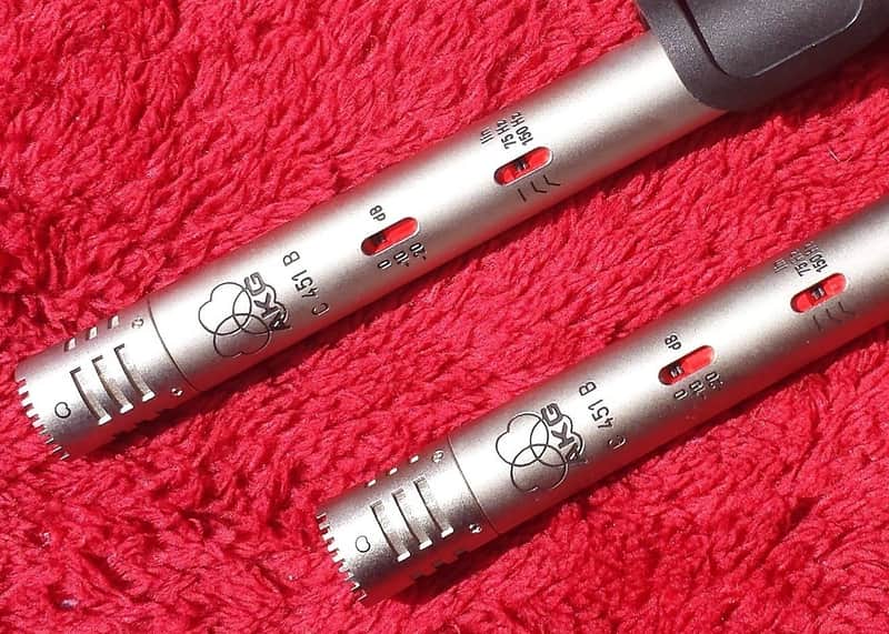 AKG C 451 B Matched Stereo Pair Silver | Reverb