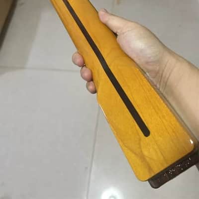 Maple Wood Guitar Telecaster Tele Style Neck, Rosewood 22 Frets Fingerboard, Tree of Life Inlay image 3