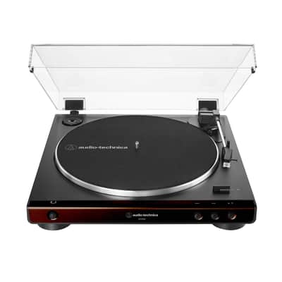 Audio-Technica: AT-LP60X-BW Automatic Turntable - Brown / Black image 4