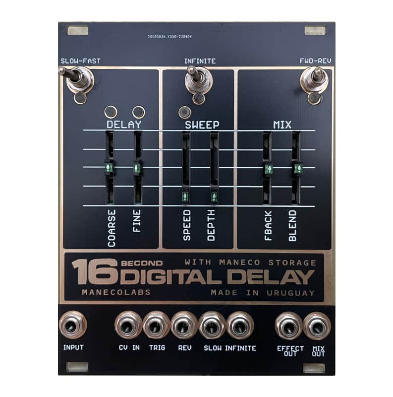 Maneco Labs SIXTEEN SECONDS DELAY VINTAGE (Eurorack) BPNYC image 1