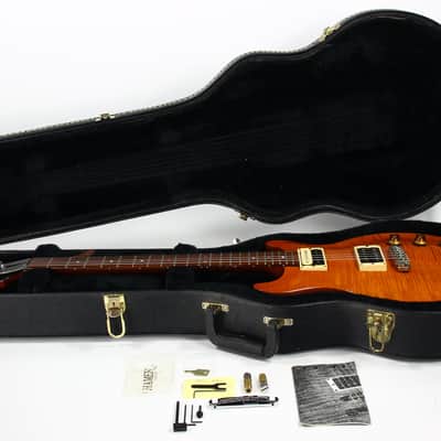 1995 Hamer USA Studio Archtop Amber Double Cutaway Electric Guitar - w/ Original Case - AMAZING! image 3