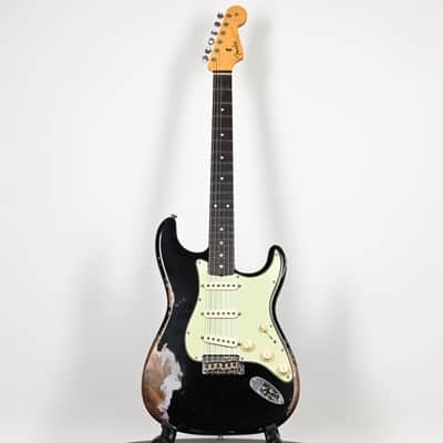 Fender Custom Shop Limited Edition 1962 Stratocaster w/ Handwound 60/63 Pickups, Heavy Relic- Black 2026 (CZ589673) image 2