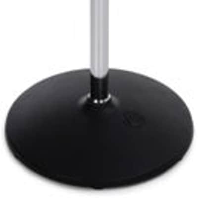 AtlasIED MS20 Heavy Duty Round Base Mic Stand - Chrome image 2
