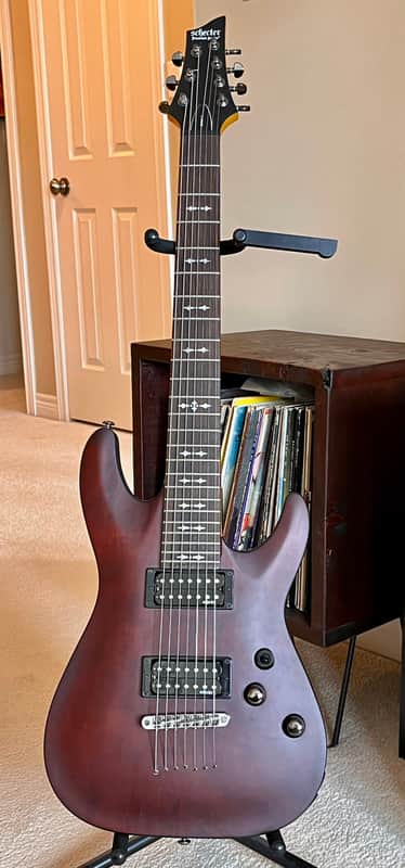 Schecter Omen-7 2012 - Present - Walnut Satin image 1