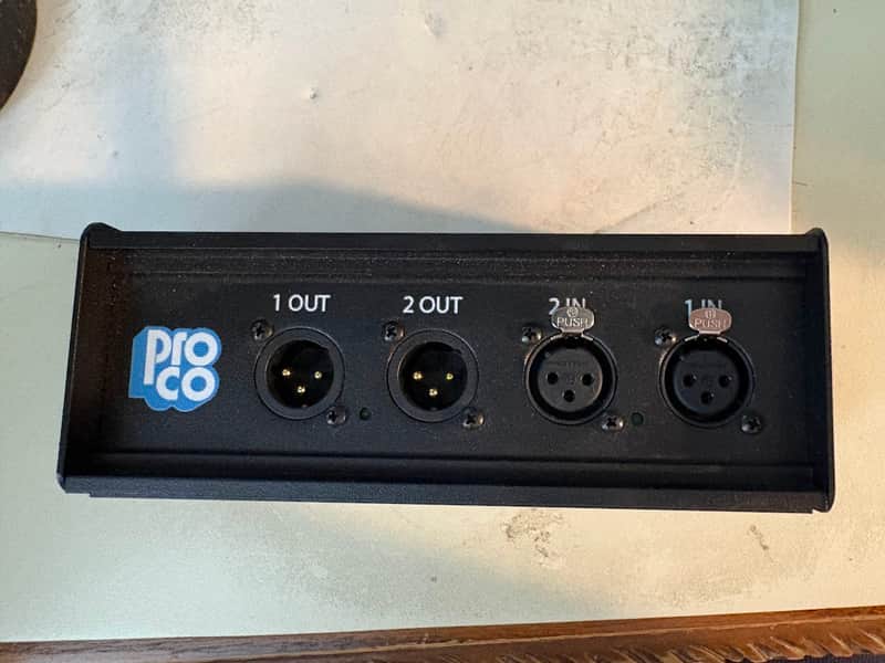 Pro Co AODST-2XF2XM 2-Channel Dante Drop Box – 2x2 Line Level – Basically New image 1