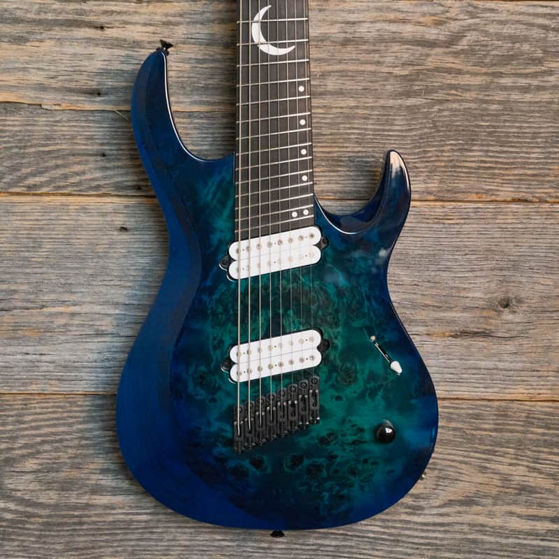 Used Kiesel 2022 Aries Multiscale 8-String Guitar - Aquaburst Gloss w/Bag image 1