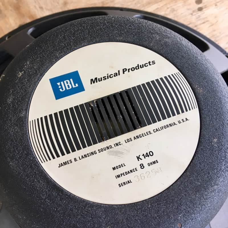 JBL K-140 bass guitar speaker original vintage USA fender