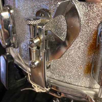 Slingerland - 14x5.5" Hollywood Ace Model Snare Drum, Refinished 1955-1959 - Sparkling Silver Pearl image 8