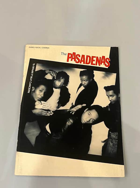 CPP The Pasadenas To Whom It May Concern Piano, Vocal & Guitar Sheet Music Book