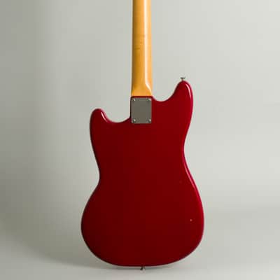 Fender  Mustang Solid Body Electric Guitar (1965), ser. #L41193, original grey hard shell case. image 2