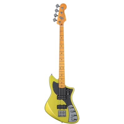 Fender American Ultra II Meteora Electric Bass, Maple Fingerboard (with Case), Solar Flare image 2