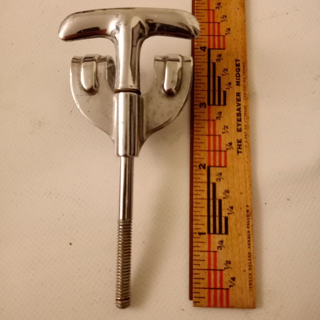 Premier 1+ 3"Bass Drum Tension T-Rod+Claw 60s Beverley/Olympic Vintage Chrome UK — main photograph