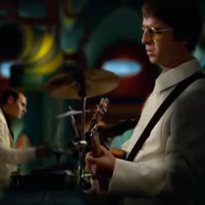 Oasis 'All Around the World' Video Replica Guitar Noel Gallagher Be Here Now 1997 Green image 4