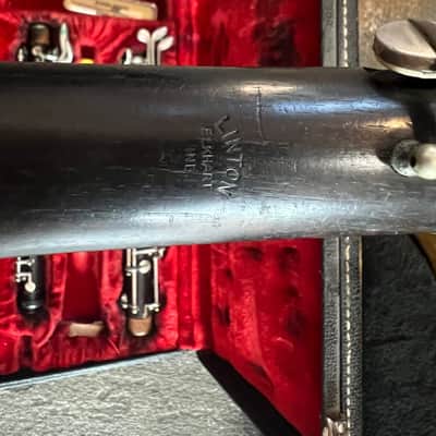 Linton brand wood Oboe with case. Made In USA image 5