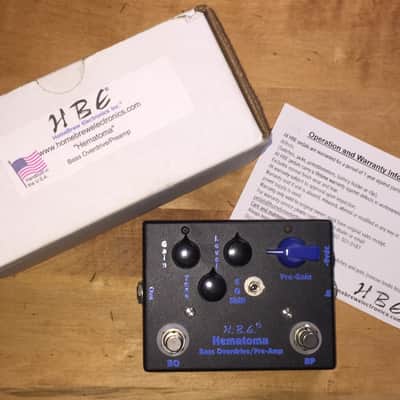 HomeBrew Electronics Hematoma Bass Overdrive 2010s - Black image 3