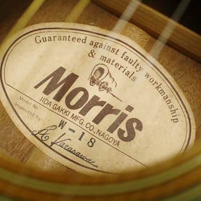 1970's made MORRIS High quality made Acoustic Guitar W-18 Made in Japan No.2 image 10
