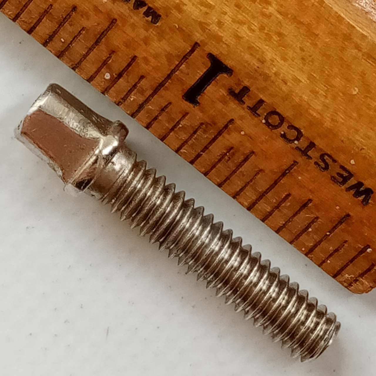 Early American 1"Nickel Tension-Rod 12-24 Snare Drum Slingerland Tensioner/T USA — main photograph