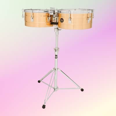 LP Tito Puente 14″ & 15″ Timbales-Stainless Steel *USA Small Business* image 2