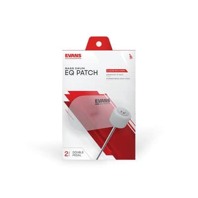 Evans EQ Double Pedal Drum Patch | Clear Plastic image 2