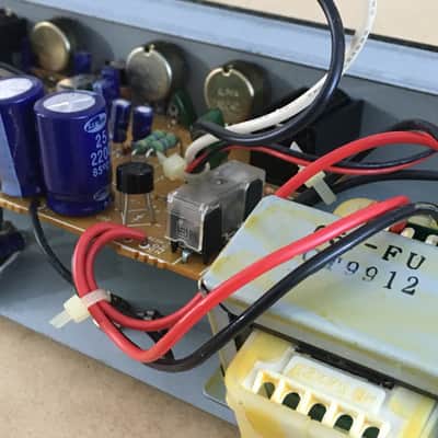 Vintage Fender Musical Instruments Squier PR-357 1990s Black Tolex Made In Korea Project Chassis Amplifier image 24
