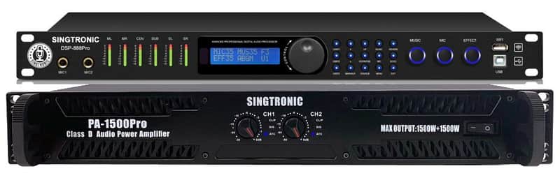 SINGTRONIC PA-1500DSP +DSP-3000PRO 2024 BLACK image 1
