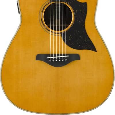 Yamaha A5R - Dreadnought Cutaway Acoustic Electric Guitar - Vintage Natural image 3