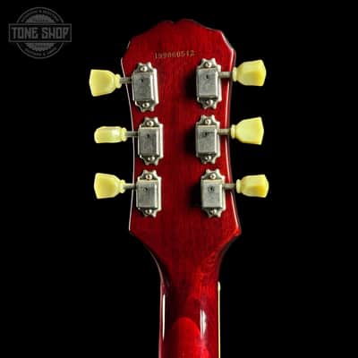 Used 2000 Epiphone Les Paul MIK w/EMGs Cherry Sunburst w/case TSU25190 image 16