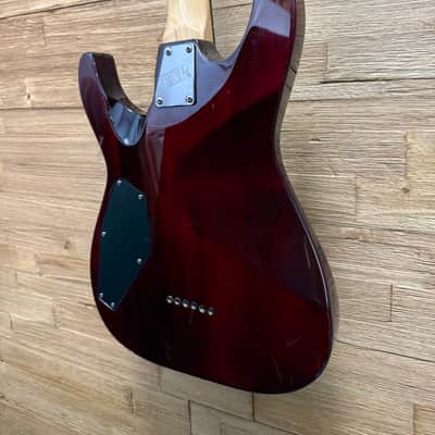 LTD ESP MH-100 QMNT Electric Guitar -2008 -Hardtail- See Thru Black Cherry - 7lbs even image 13