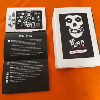 MISFITS STATIC AGE DISTORTION PEDAL (BLACK "FIEND SKULL" EDITION) 2020 Rare Limited Edition image 5
