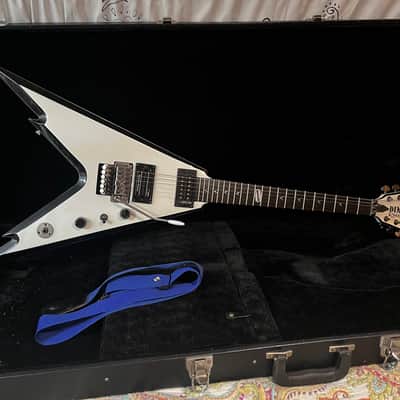 Dean Dimebag Razorback V Electric Guitar Bevel White Pearl w Case image 1