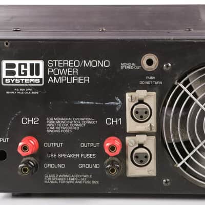 BGW Model 500D Stereo 500 Watt 4U Rack Power Amplifier #35211 image 8