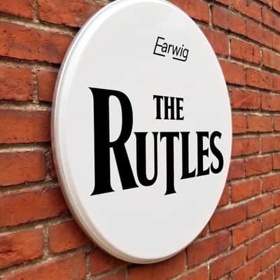 The Rutles, bass drumhead, 22", Resonate Drum Head, The Beatles image 7