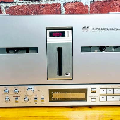 Akai GX-77 reel to reel - [Superb!] condition, refurbished ($600!), original takeup reel, original service manual, extra NOS tape! image 2