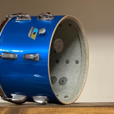 1970's Ludwig 13" Blue Silk 3-Ply Rack Tom 9x13 image 8