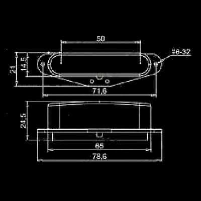 GuitarHeads SUPER TWANG Telecaster Tele Pickup - BLACK - Neck image 2