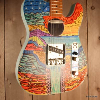 Squier Classic Vibe '50s Custom Art Telecaster " Water Werks 5 " image 6