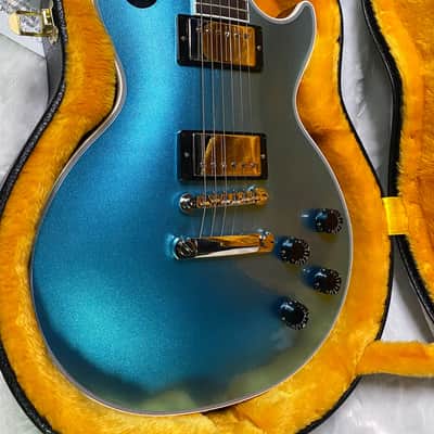 NEW! Gibson Les Paul Custom Axcess - One Of A Kind - ABSOLUTELY KILLER Flame Underneath Ice Blue Sparkle Finish! Only 7.5 lbs - Stinger Headstock - Authorized Dealer - G07381 image 18