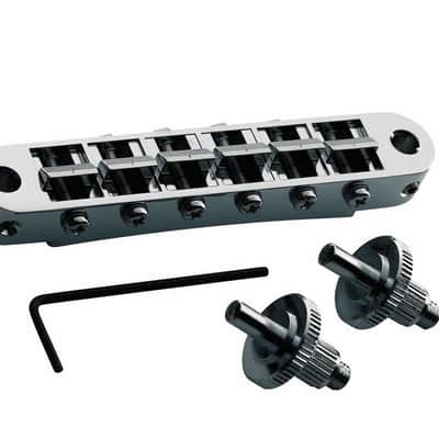 NEW Tone Pros T3BP-C BRIDGE for Gibson Les Paul Nashville Tuneomatic Chrome image 2