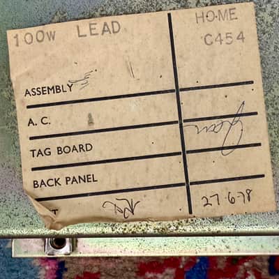 Marshall JMP 1959 MK II Super Lead 100-Watt Head 1979 - Randy Rhoads White image 12